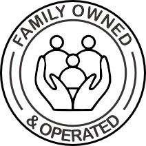 Family owned and operated badge